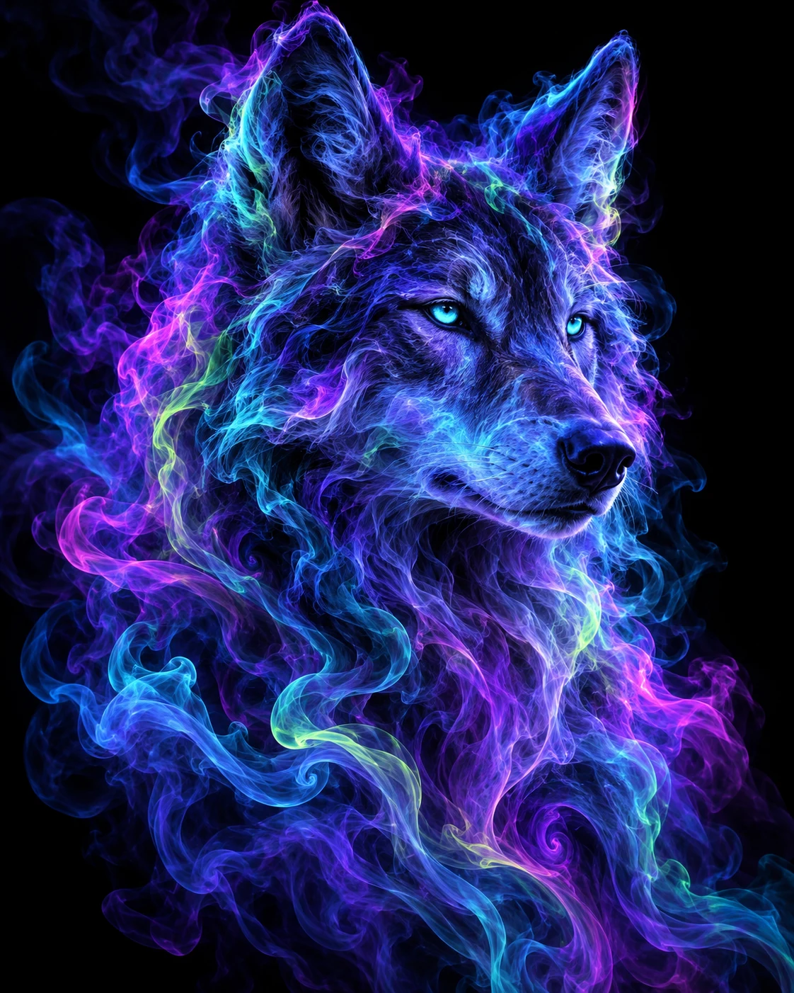 Blacklight Smoke Wolf