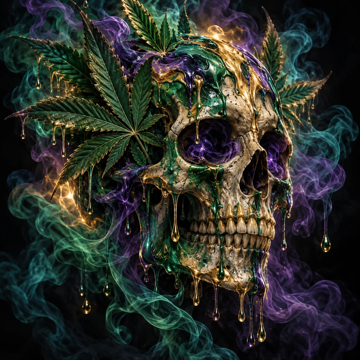 Emerald Smoke Skull