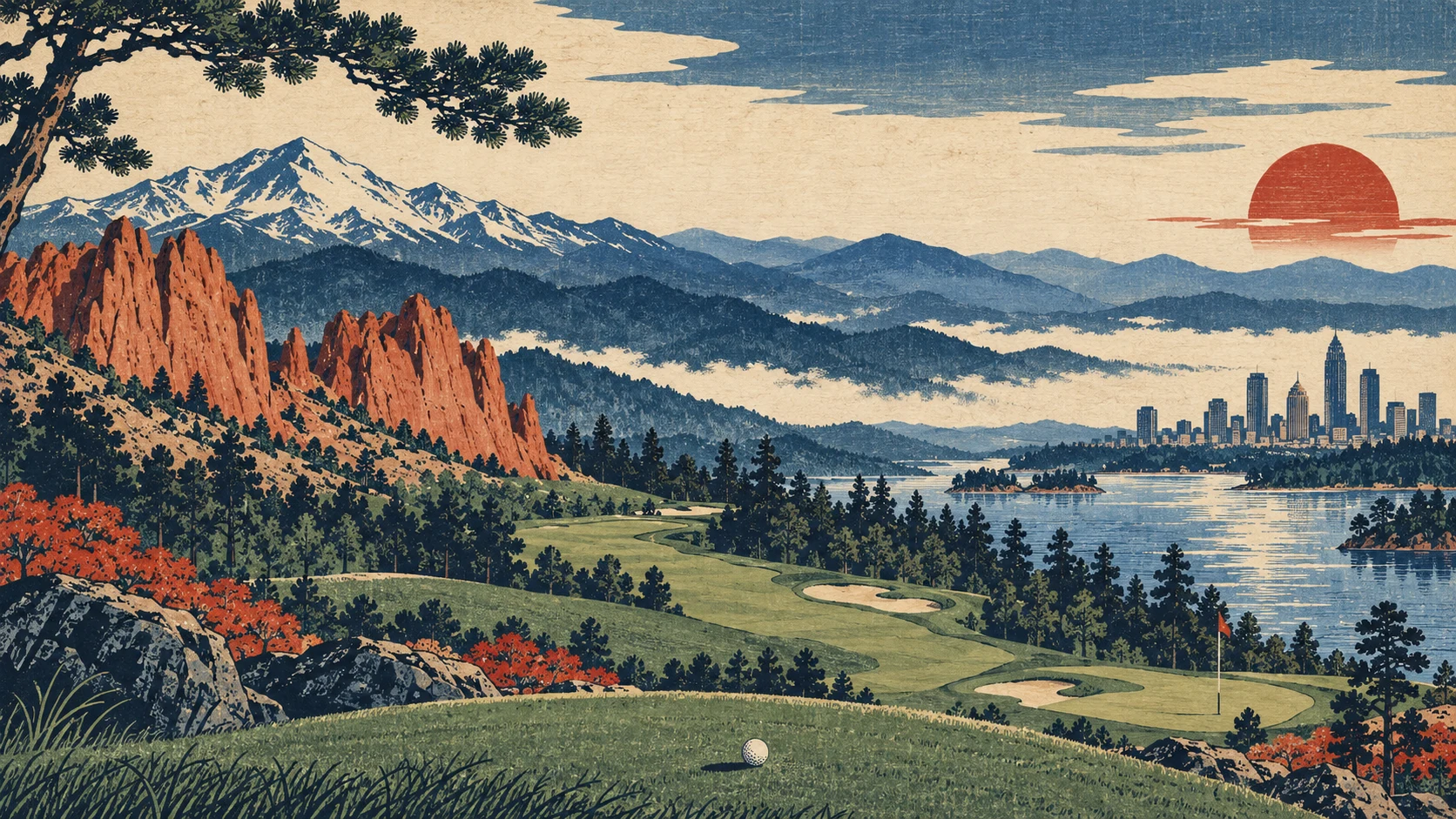 Colorado to Carolina · Woodblock