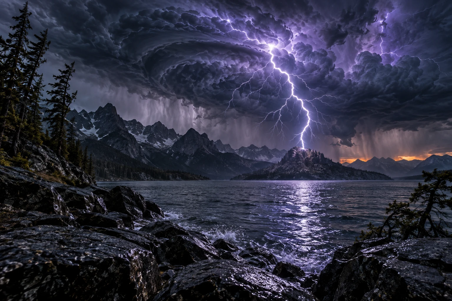 Electric Alpine Storm