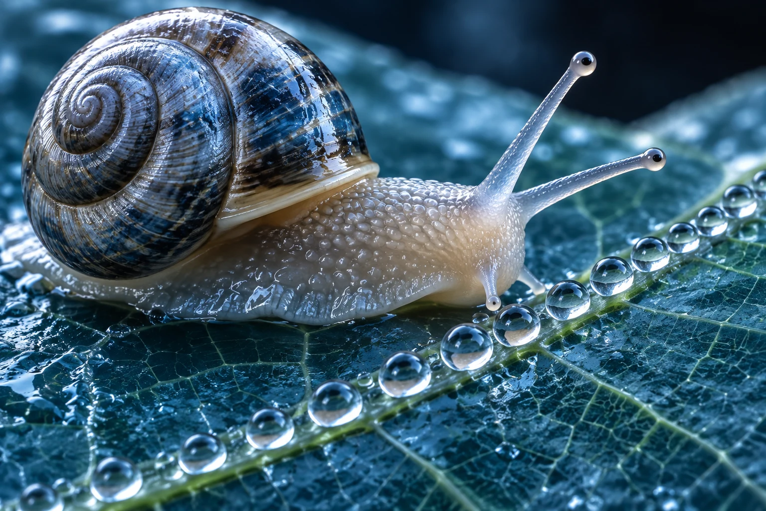 Electric Blue Snail