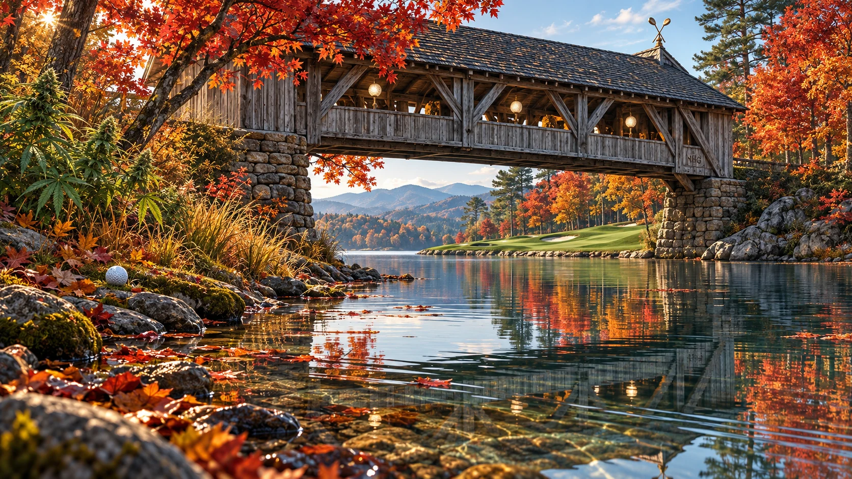 The Autumn Covered Bridge