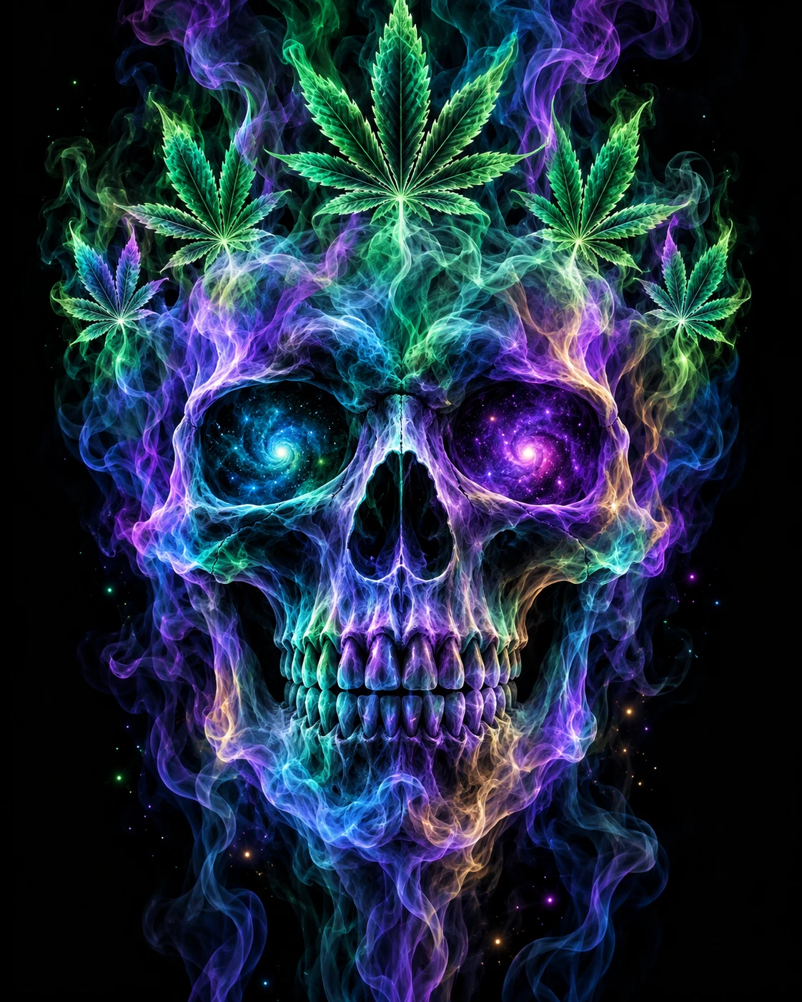 Blacklight Smoke Skull