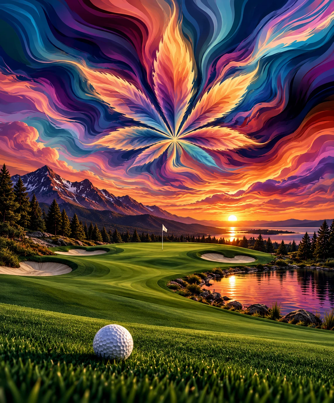 Ribbons Above the Fairway