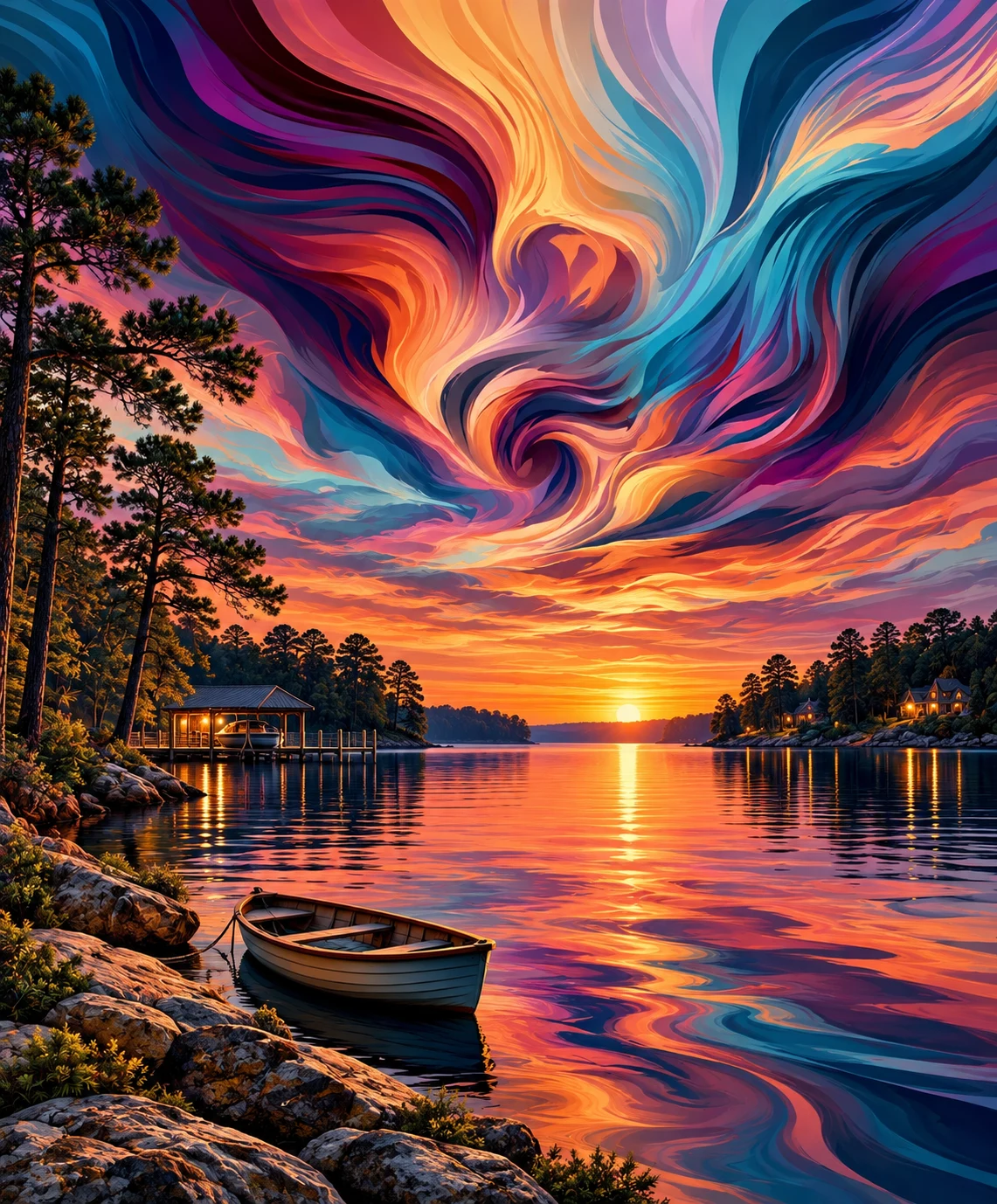 Lake Norman in Ribbons