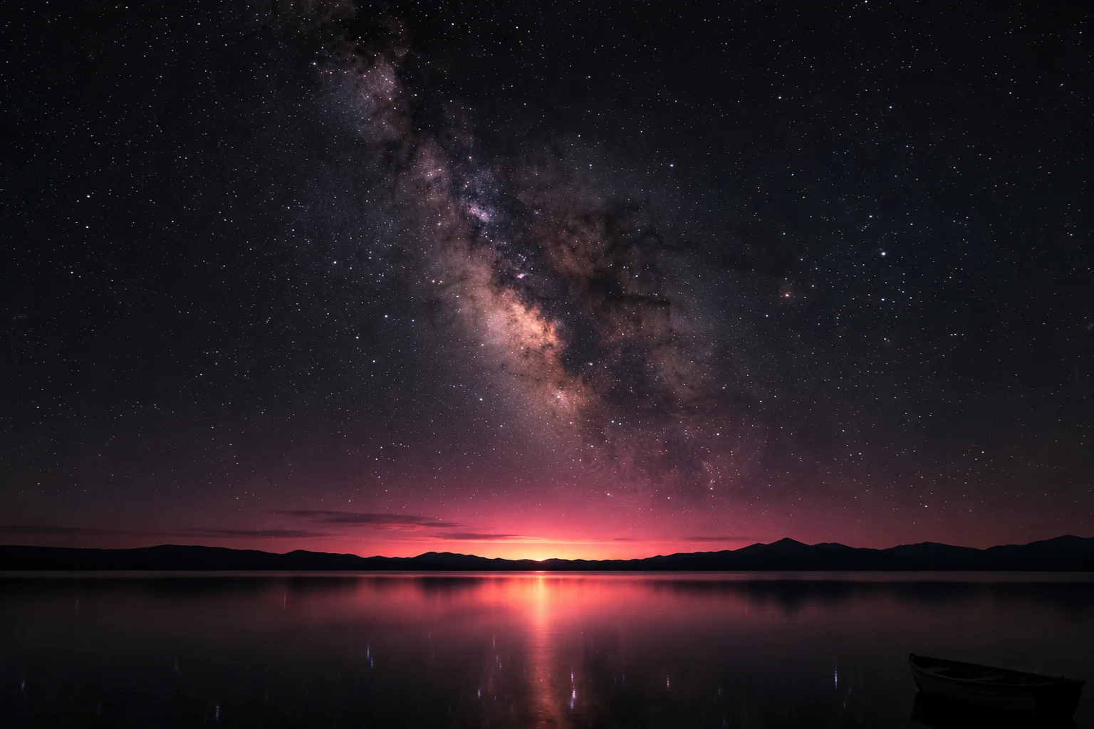 Milky Way over the Pink Lake
