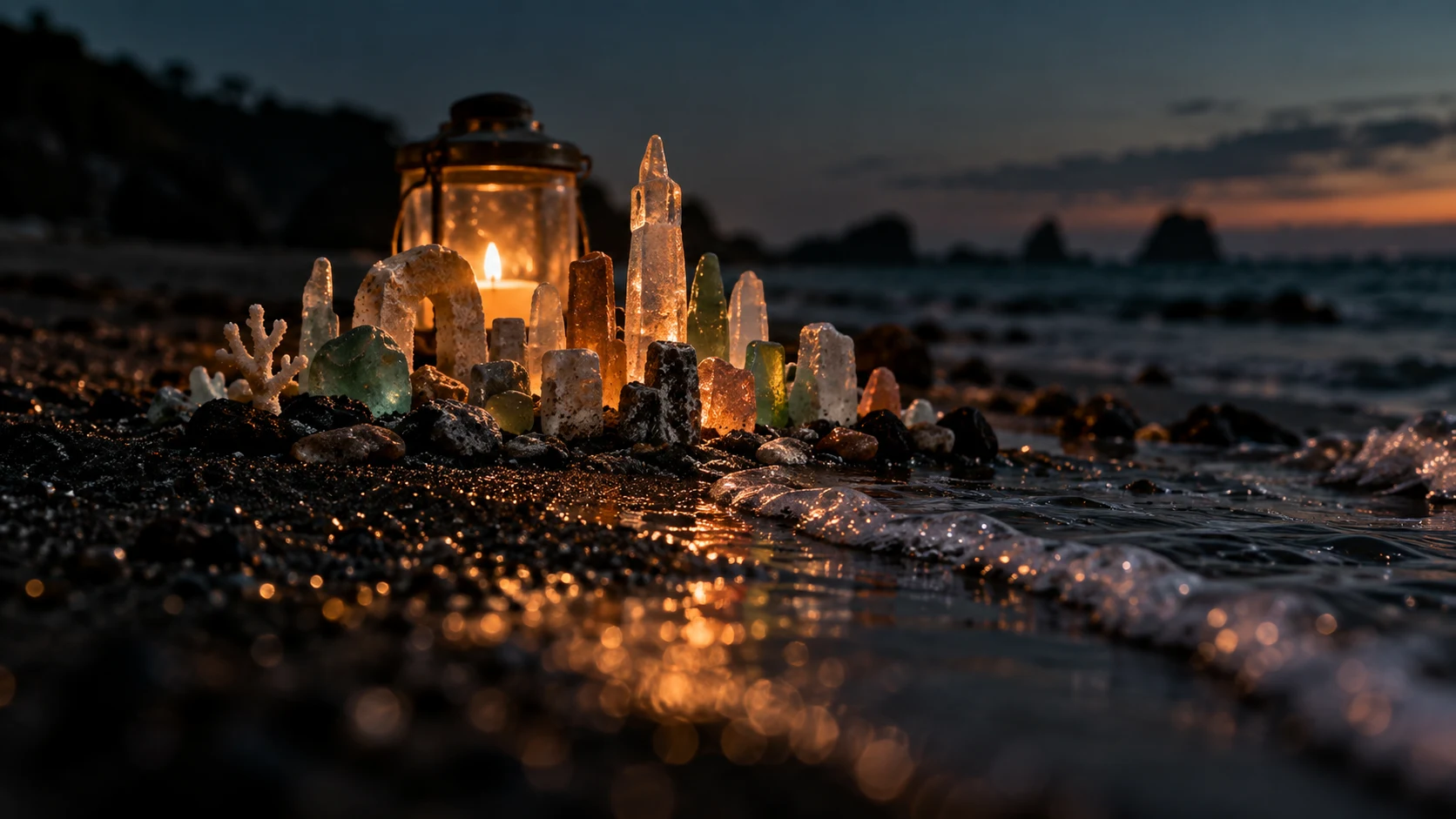 A Skyline in Black Sand