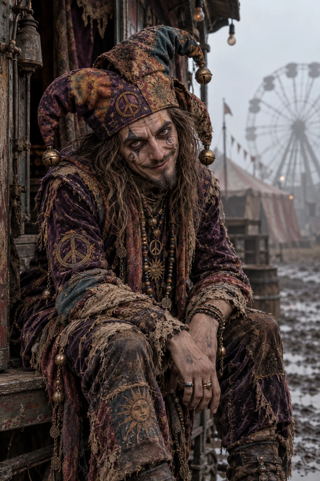 Dark Hippie Jester Realism