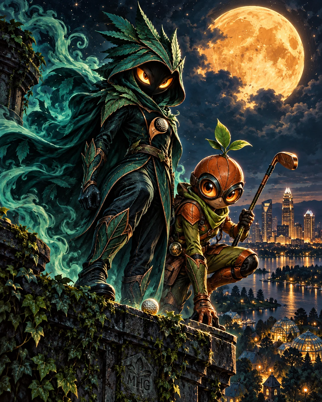 Night Canopy and Copper Sprout