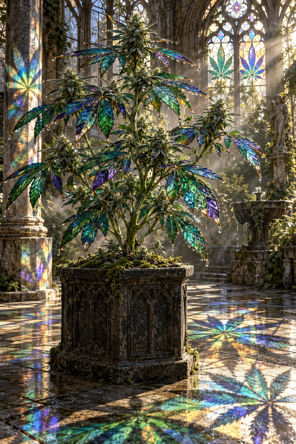 Stained Glass Cannabis Plant