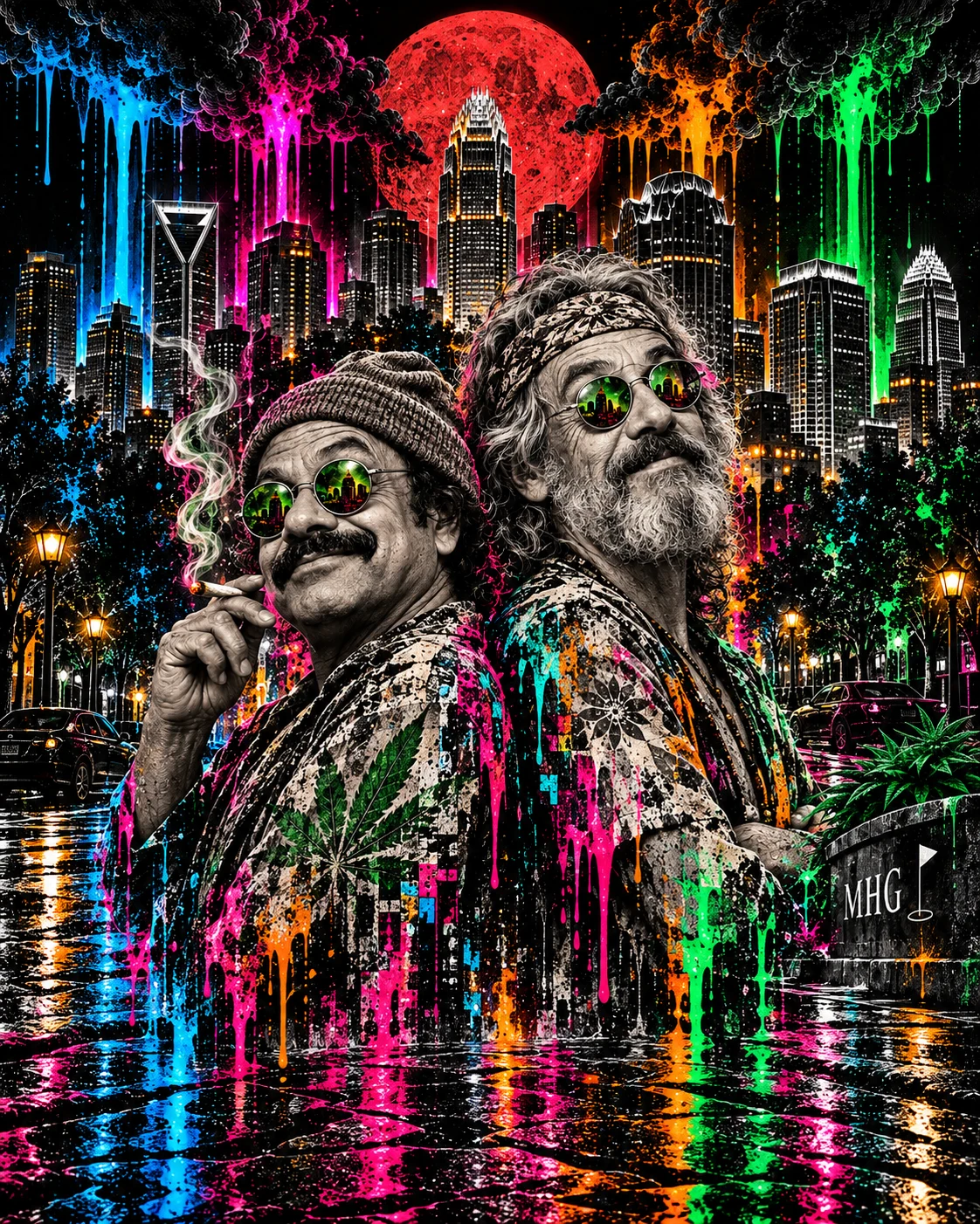 Charlotte Cheech Chong Glitch Drip