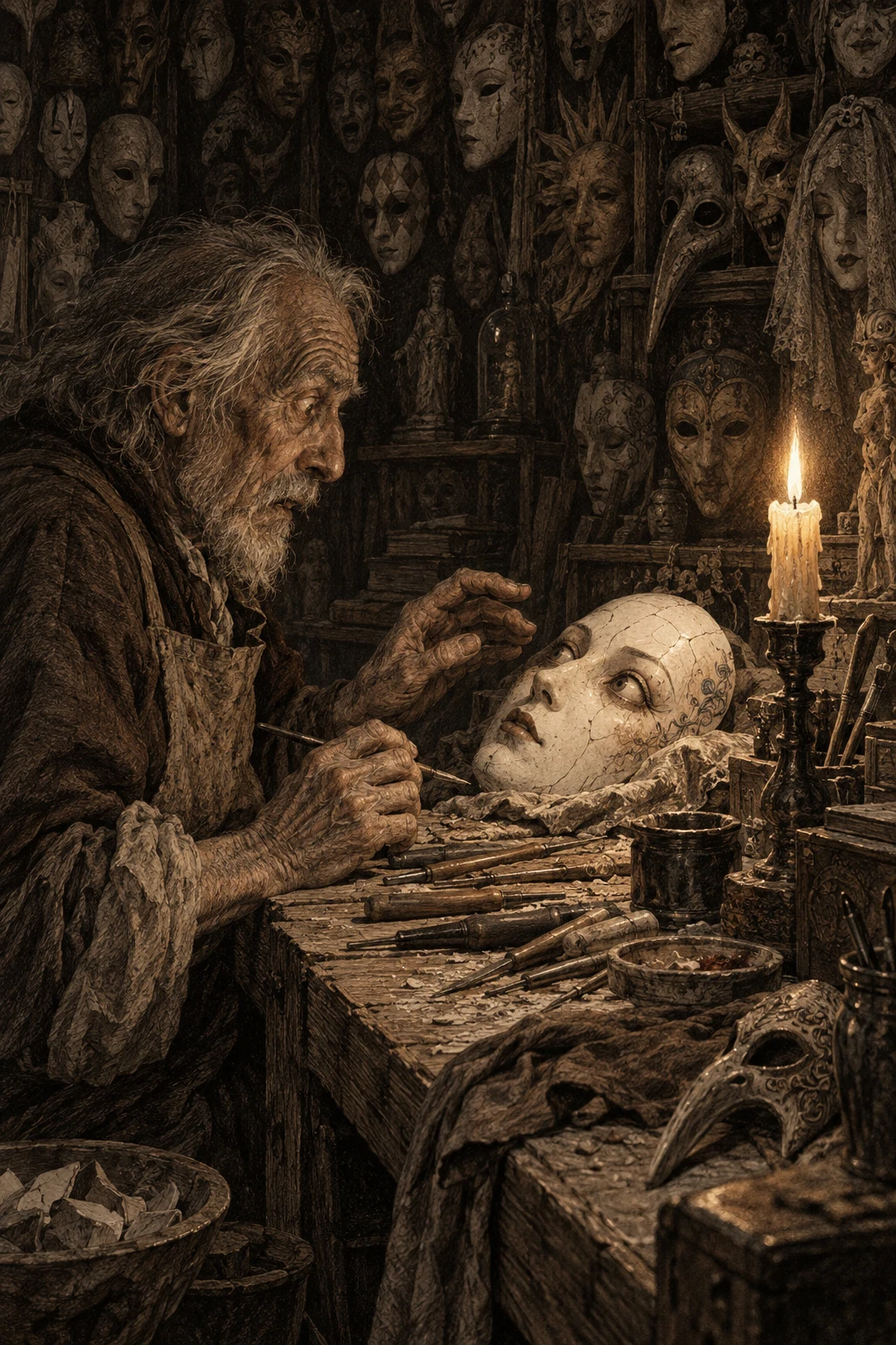 The Maskmakers Debt Drawing
