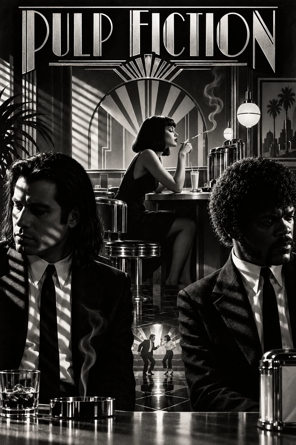 Pulp Fiction Noir Deco