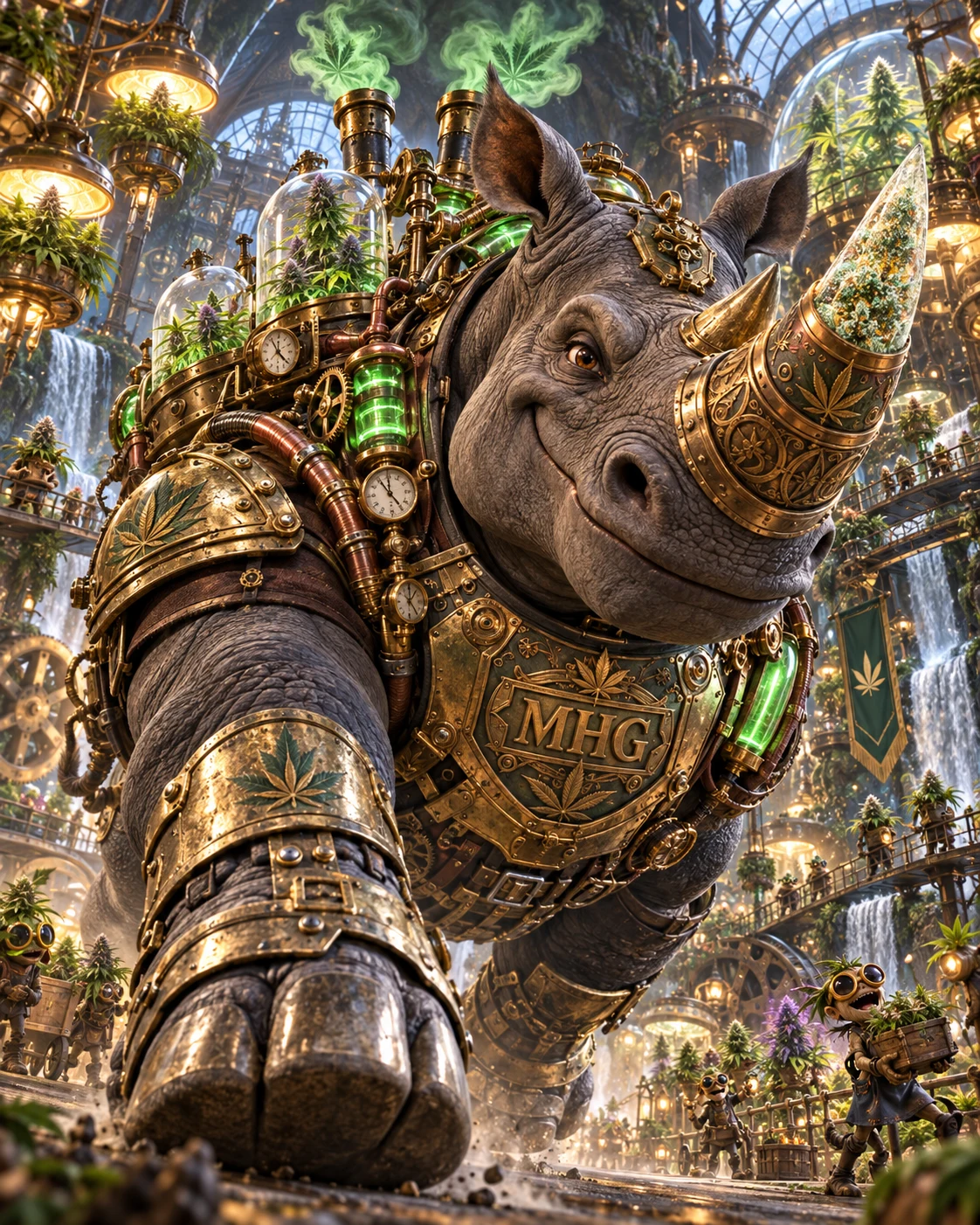 Brassbud Steampunk Rhino